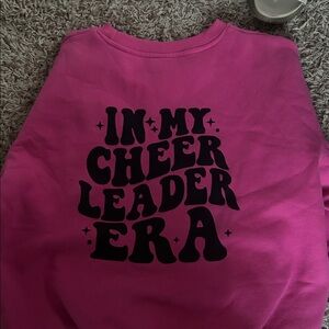 In My Cheer Era Pink Crew Neck Sweater